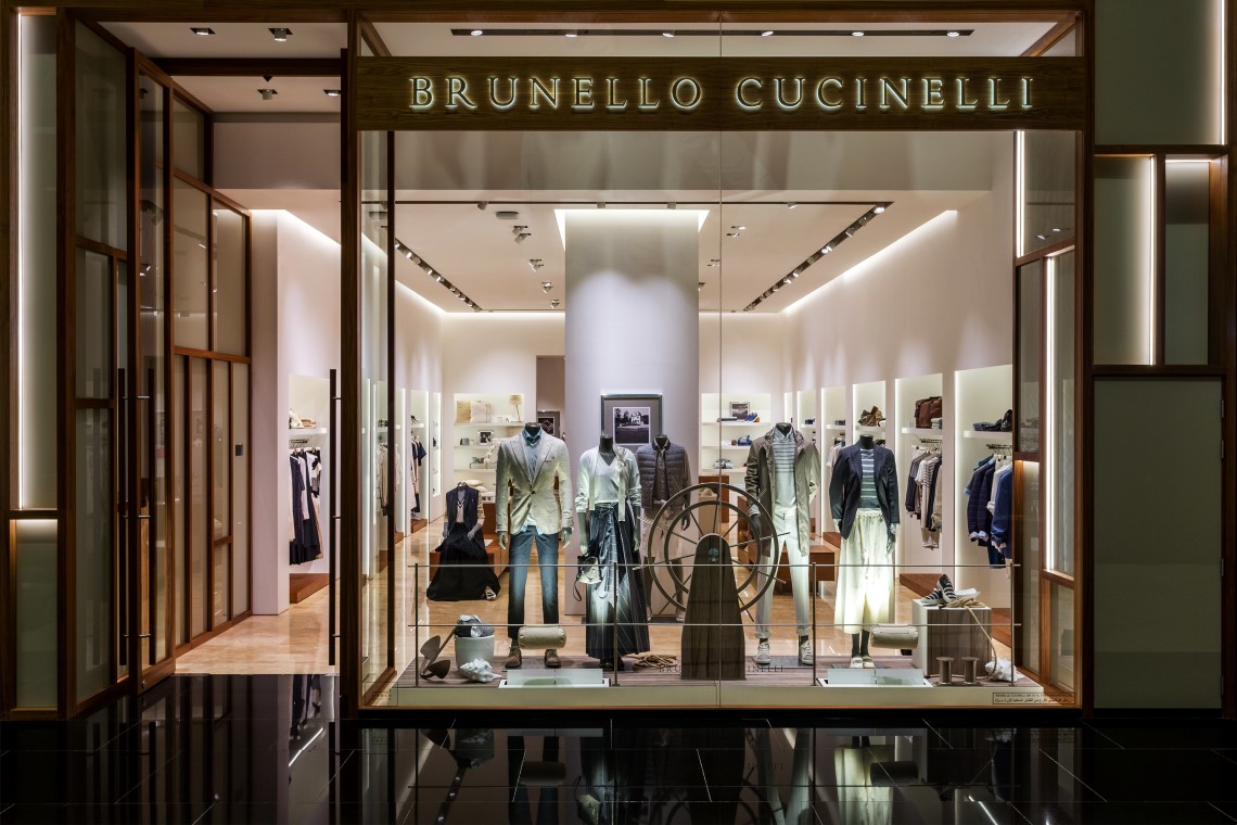 Brunello Cucinelli opens first airport store at Rome Fiumicino